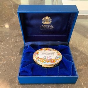 Halcyon Days Enamel/Gold Box:  “Think Deeply.....”